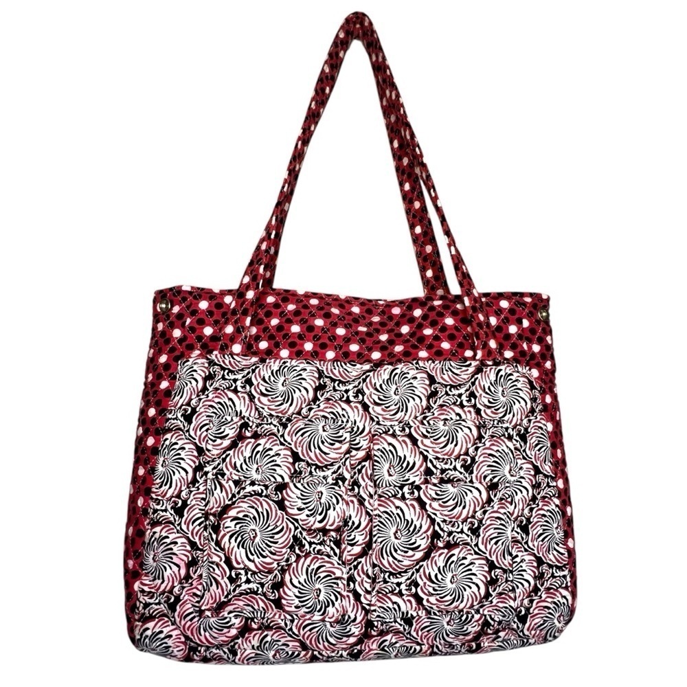 Laura Ashley Quilted Tote Bag with Detachable Key Ring